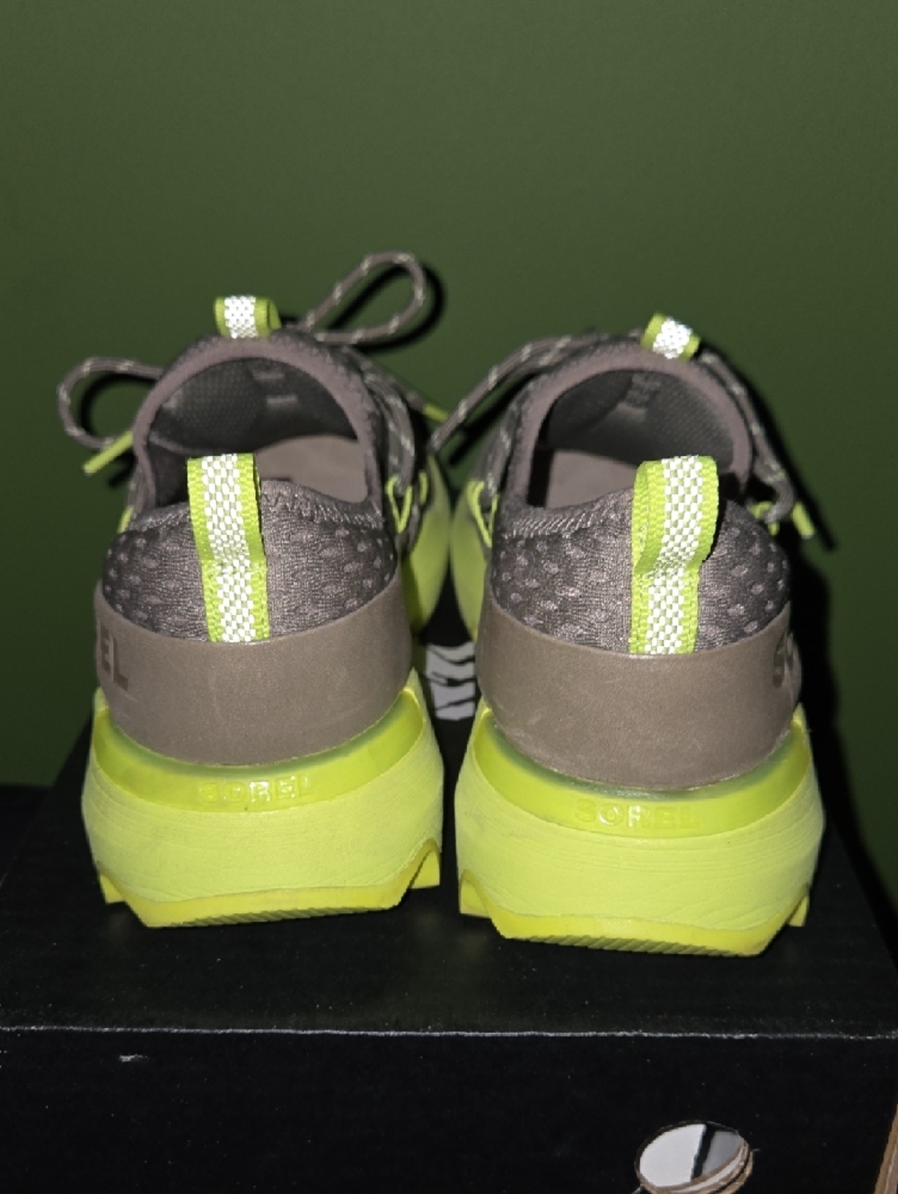 Sorel Womens Sage with Green Accent Trail Sneakers - Picture 5 of 12